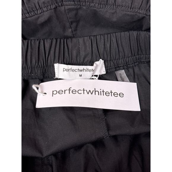 New perfectwhitetee Skirt Medium Womens Arielle Black Poplin Long - Picture 6 of 7